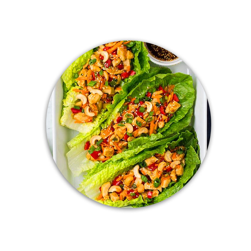 Keto Thai Chicken Lettuce Wraps