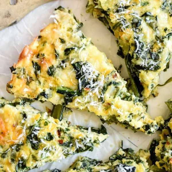 Spinach Crustless Quiche